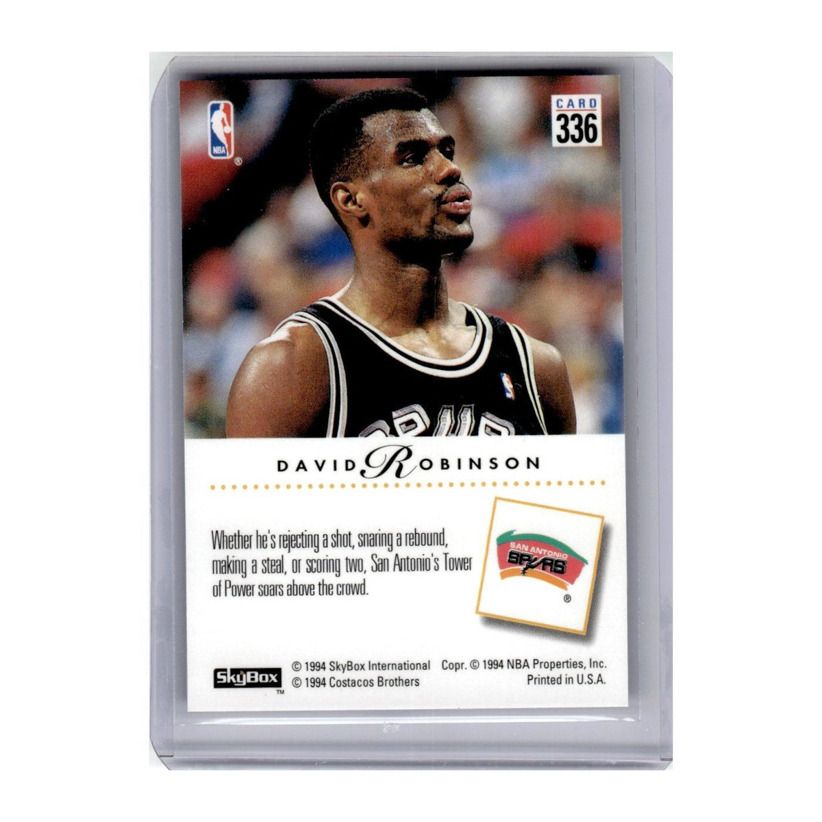 1993 SkyBox David Robinson Spurs #336