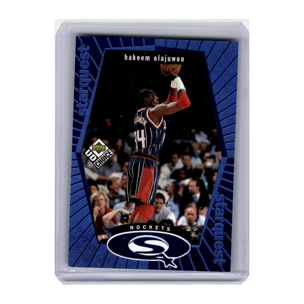 1997 Upper Deck UD Choice StarQuest Hakeem Olajuwon Rockets #SQ10