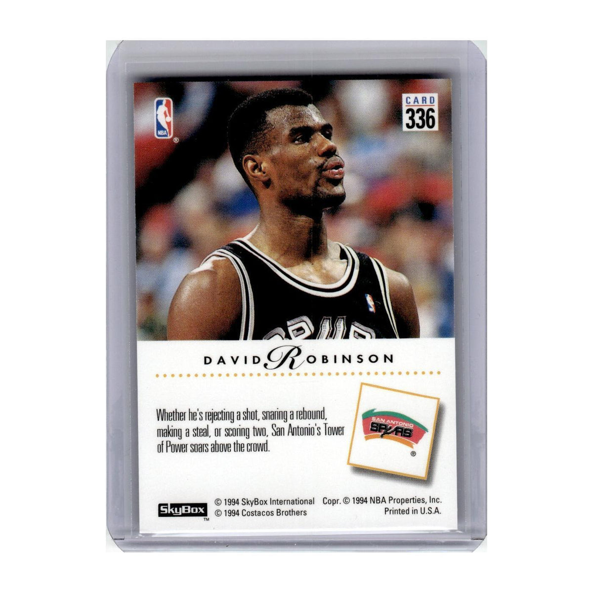 1993 SkyBox David Robinson Spurs #336