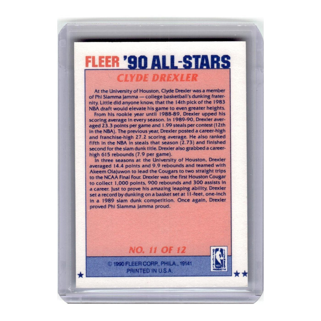 1990 Fleer All-Stars Clyde Drexler Blazers #11