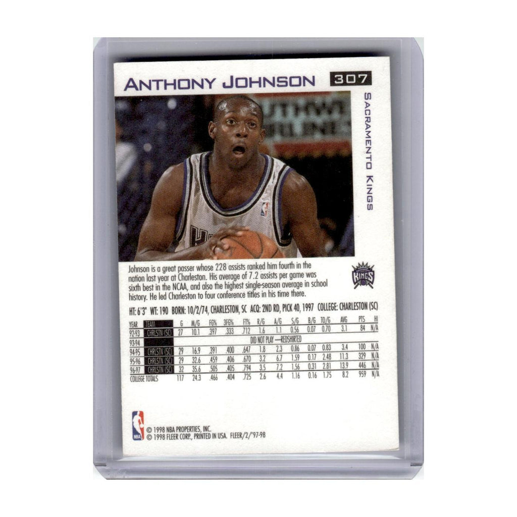 1997 Fleer Anthony Johnson Kings #307