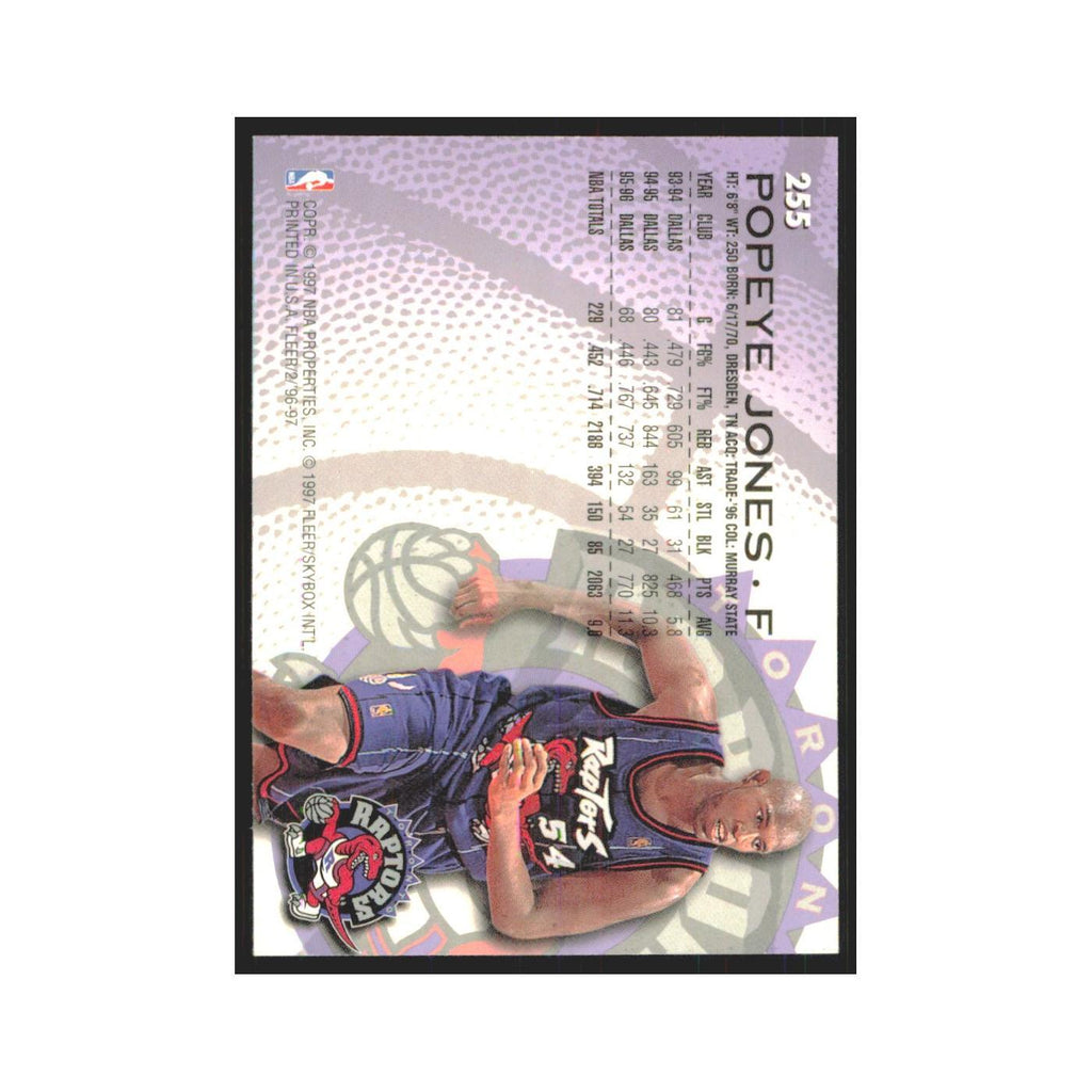 1996 Fleer Popeye Jones Raptors #255