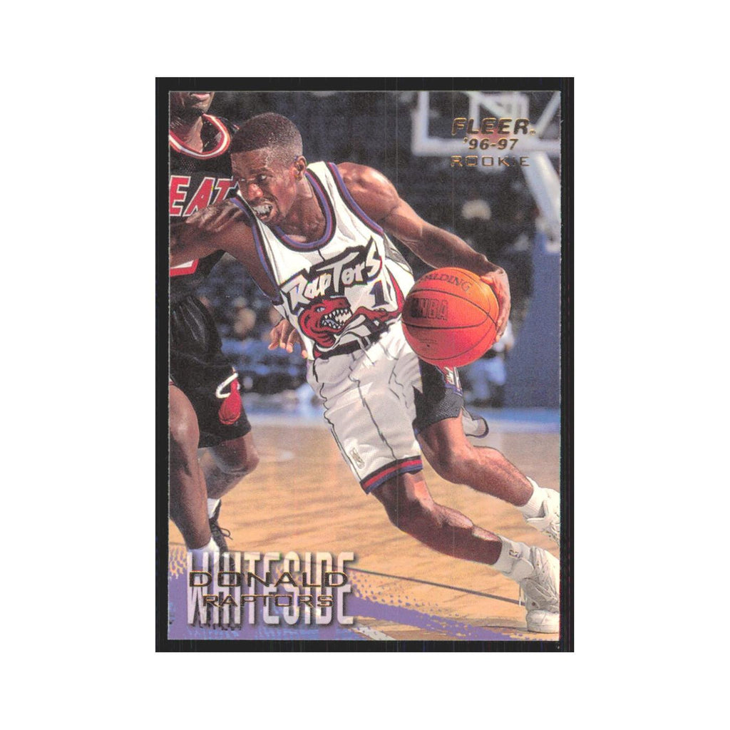 1996 Fleer Donald Whiteside RC Raptors #256