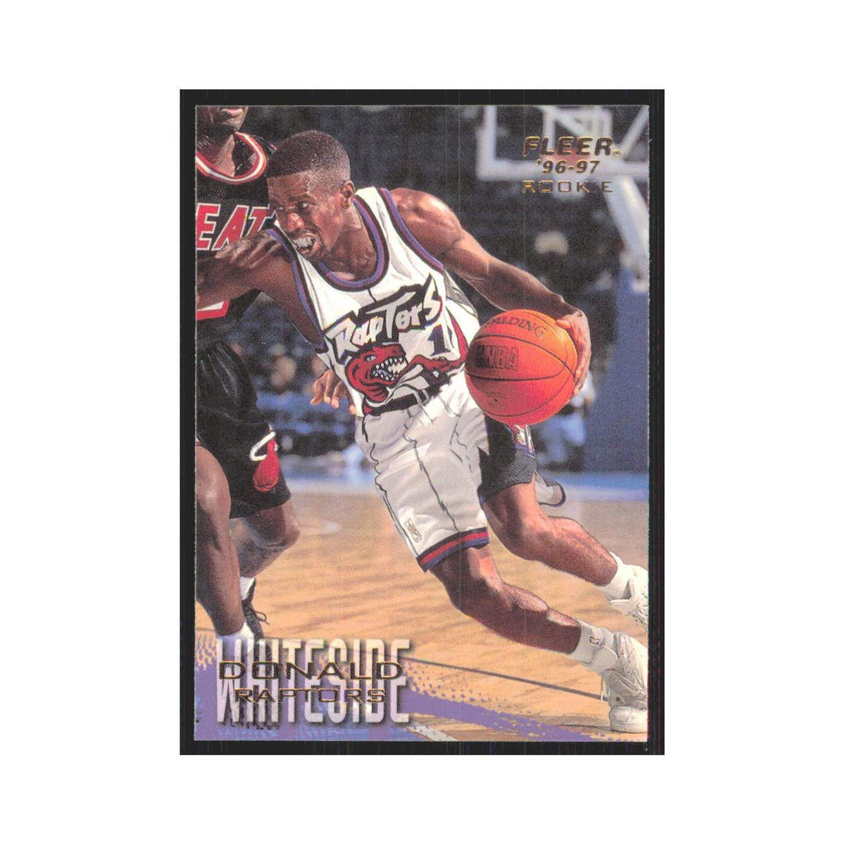 1996 Fleer Donald Whiteside RC Raptors #256
