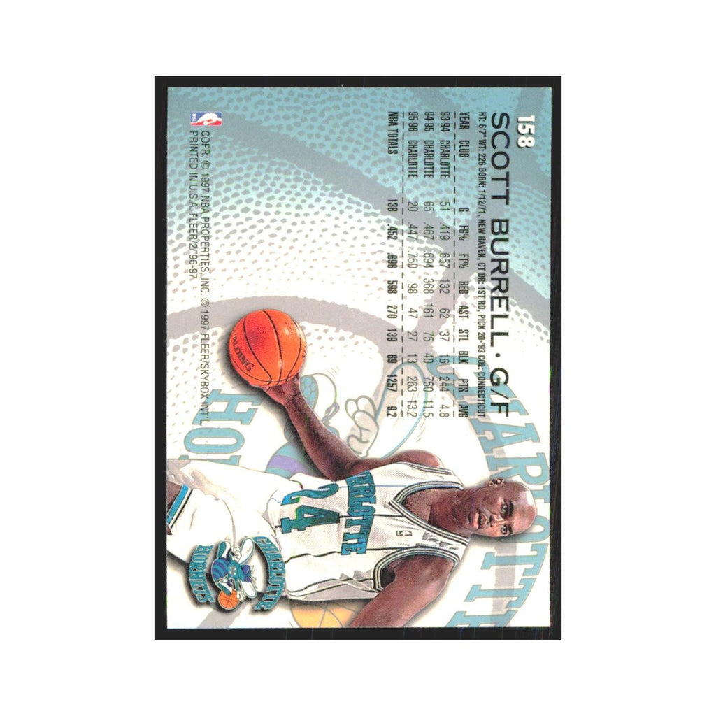 1996 Fleer Scott Burrell Hornets #158