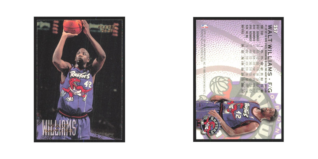 1996 Fleer Walt Williams Raptors #257