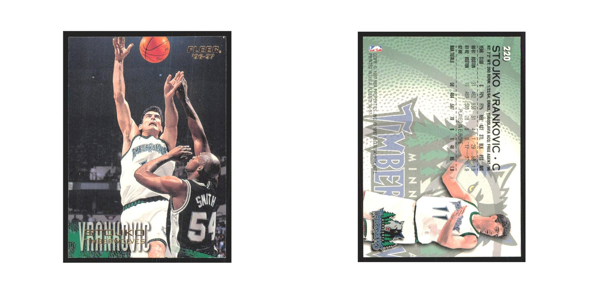 1996 Fleer Stojko Vrankovic Timberwolves #220
