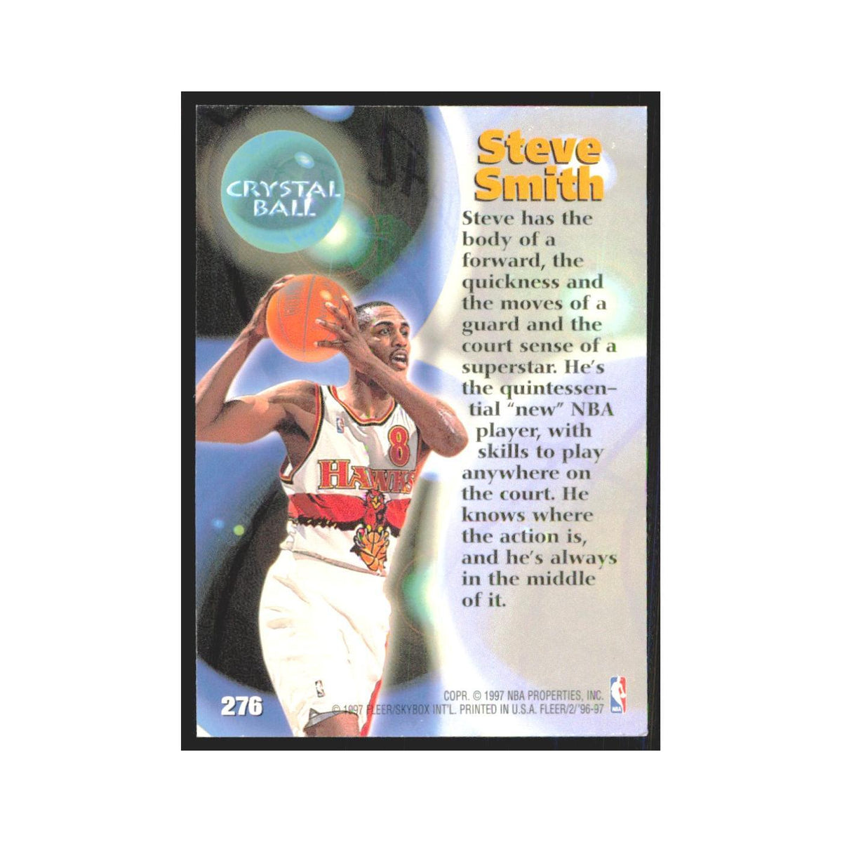 1996 Fleer Steve Smith Hawks #276