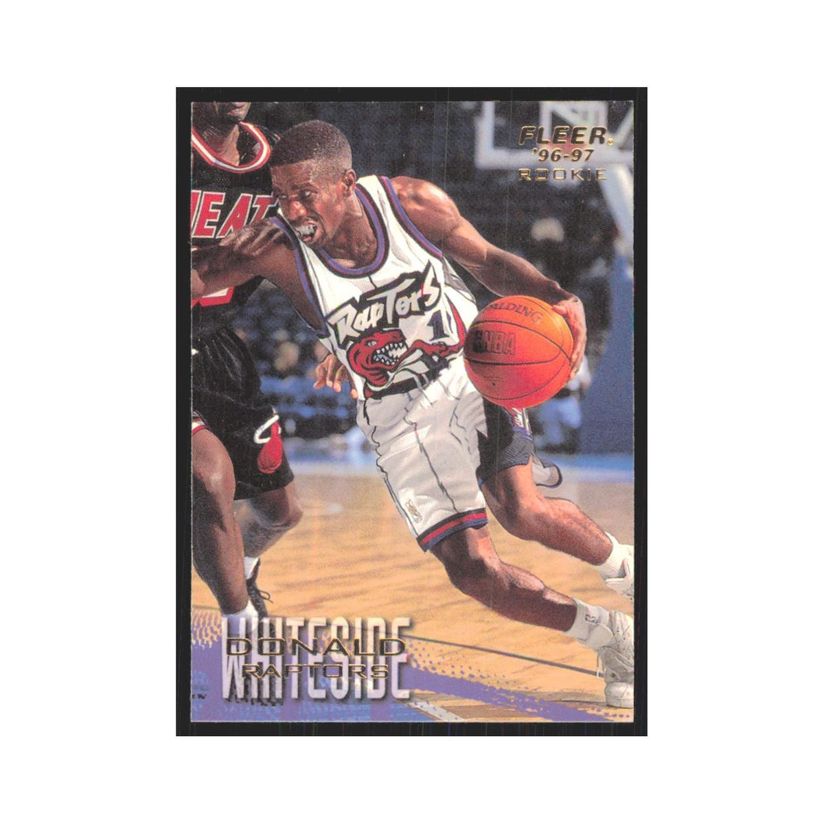 1996 Fleer Donald Whiteside RC Raptors #256