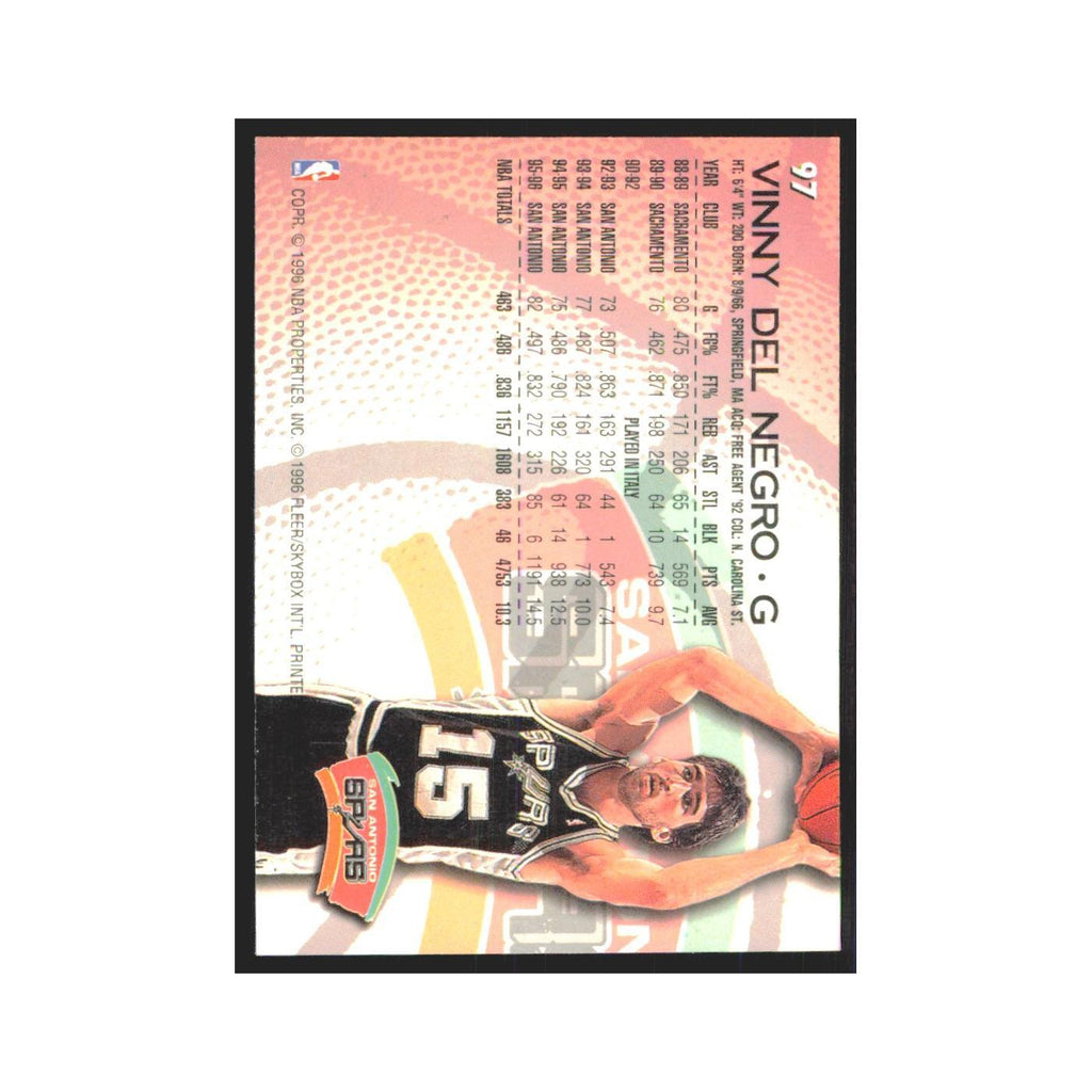 1996 Fleer Vinny Del Negro Spurs #97