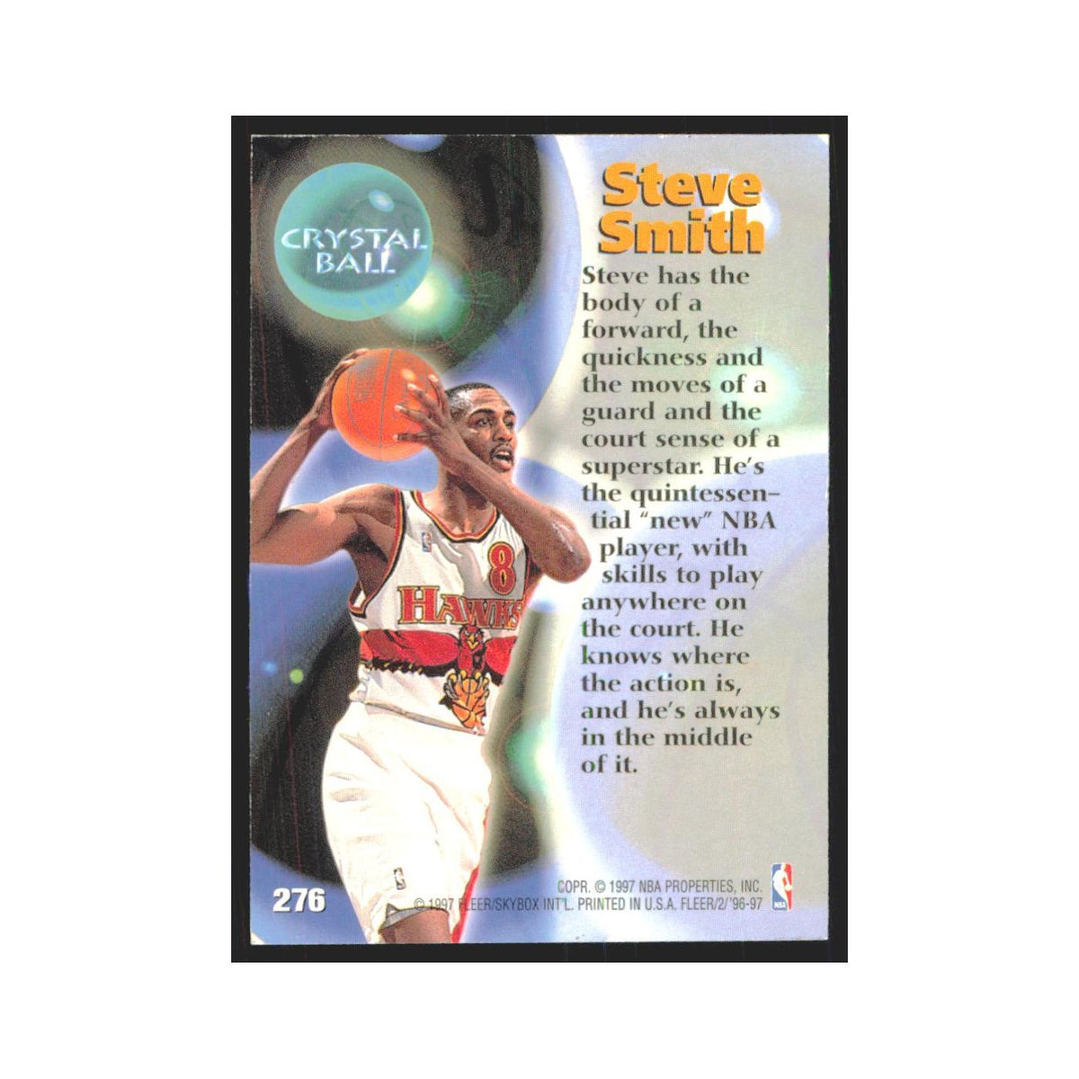 1996 Fleer Steve Smith Hawks #276