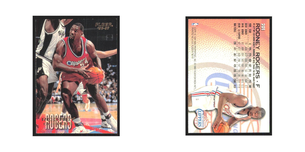 1996 Fleer Rodney Rogers Clippers #201