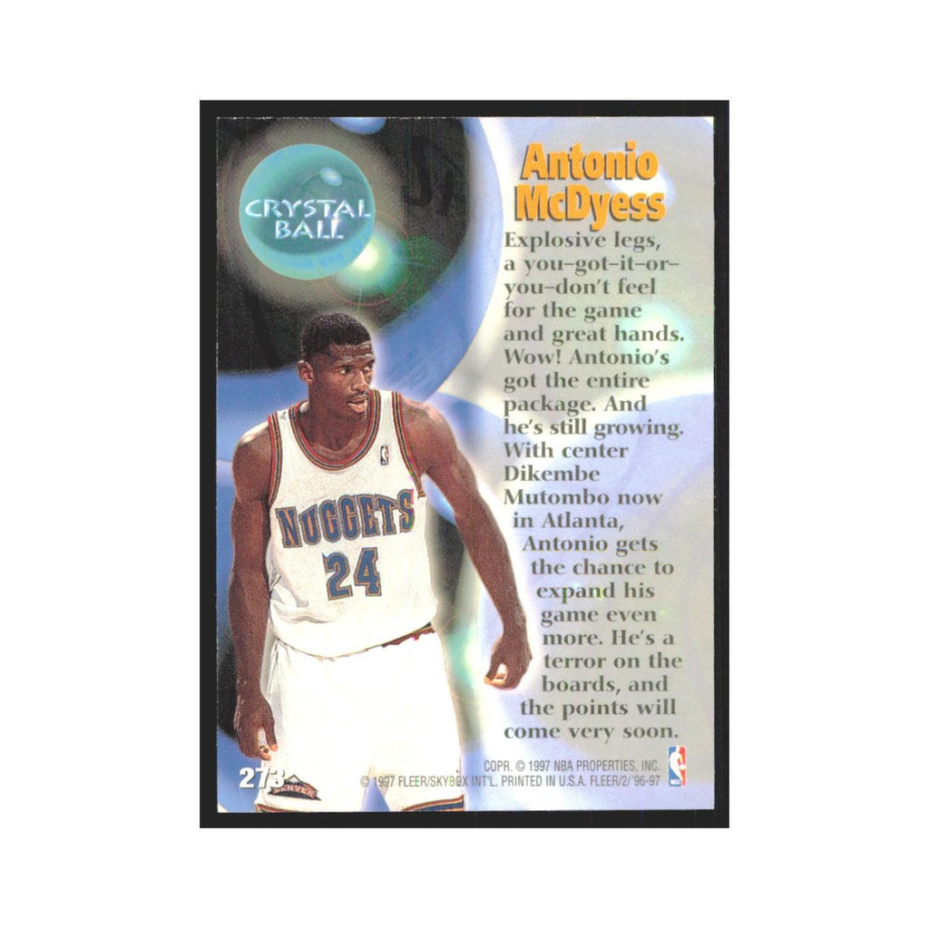 1996 Fleer Antonio McDyess Nuggets #273