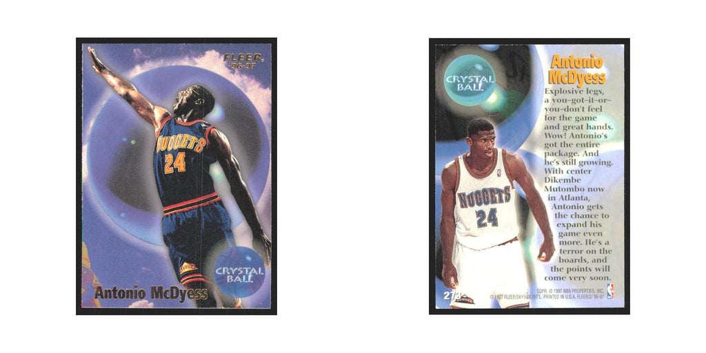 1996 Fleer Antonio McDyess Nuggets #273
