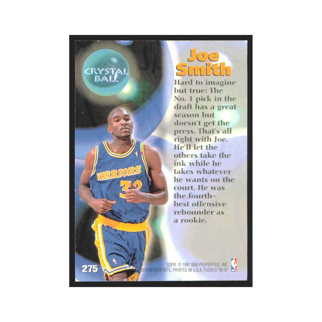 1996 Fleer Joe Smith Golden State Warriors #275