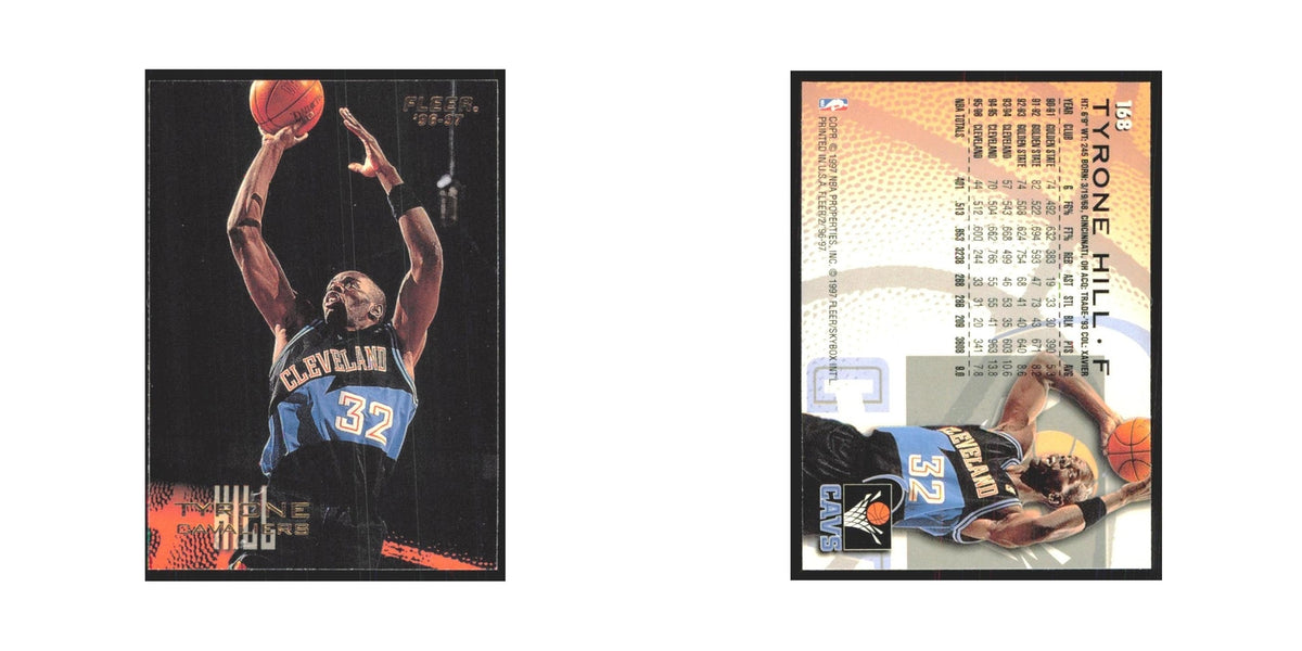 1996 Fleer Tyrone Hill Cavaliers #168