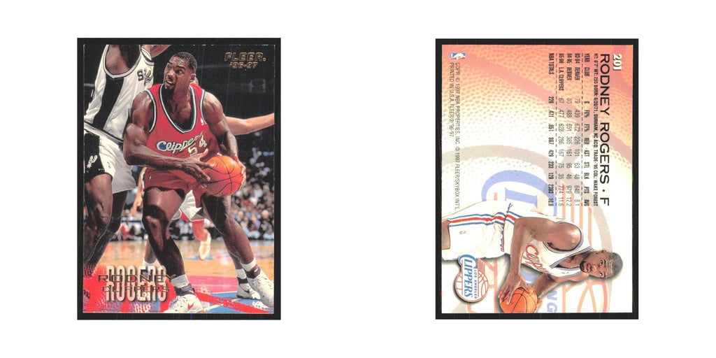 1996 Fleer Rodney Rogers Clippers #201