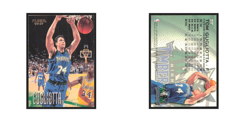1996 Fleer Tom Gugliotta Timberwolves #217