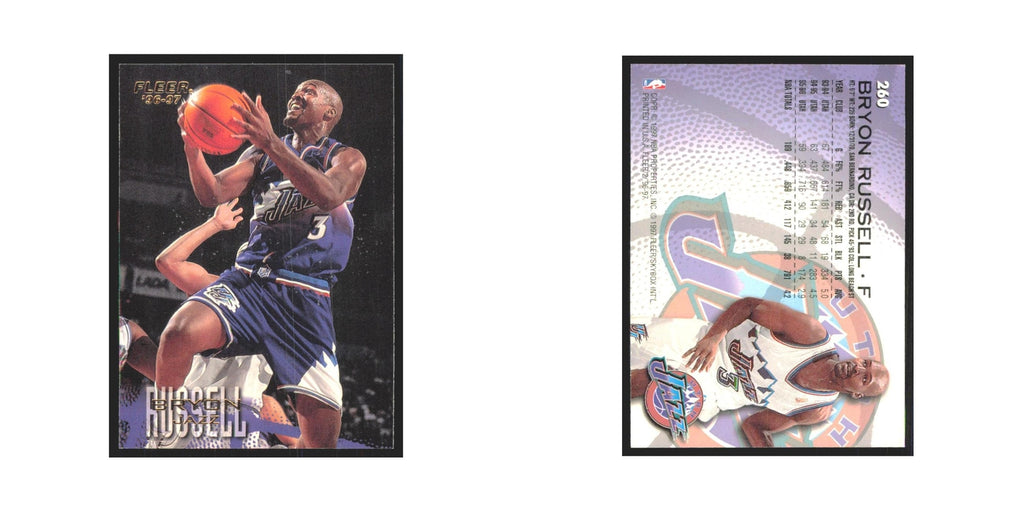 1996 Fleer Bryon Russell Jazz #260