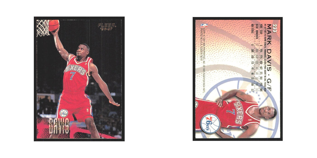 1996 Fleer Mark Davis 76ers #233
