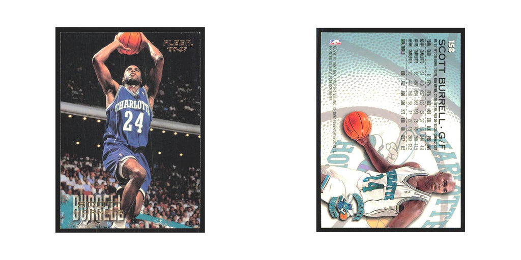 1996 Fleer Scott Burrell Hornets #158