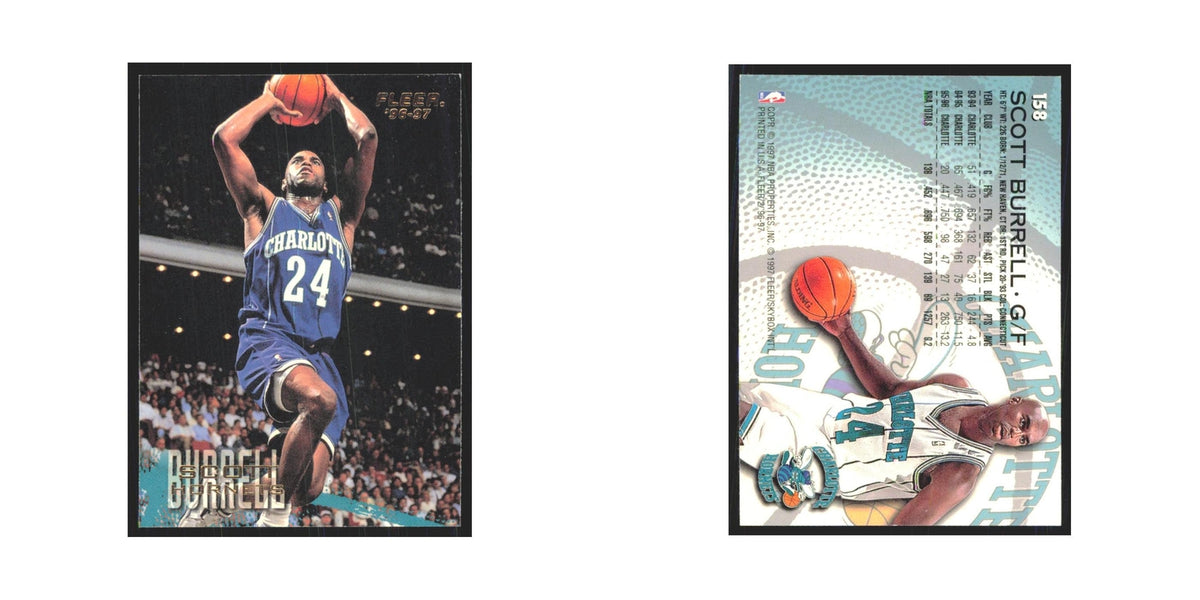 1996 Fleer Scott Burrell Hornets #158