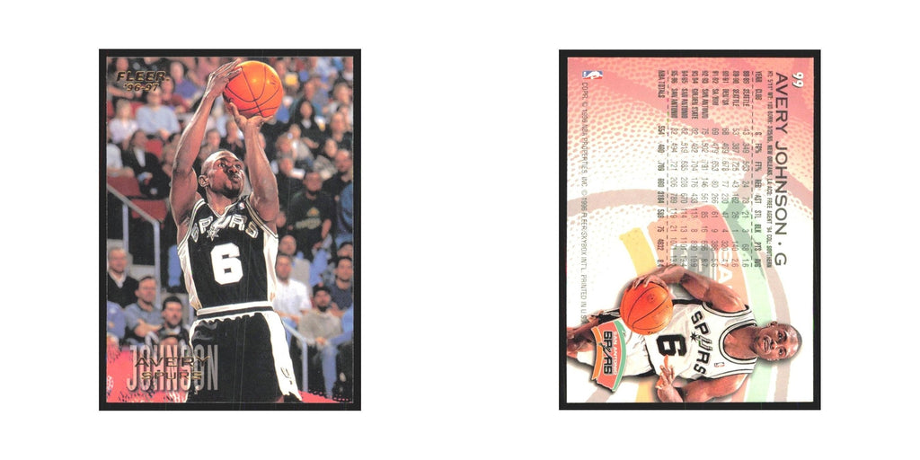 1996 Fleer Avery Johnson Spurs #99
