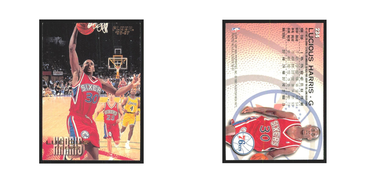 1996 Fleer Lucious Harris 76ers #234