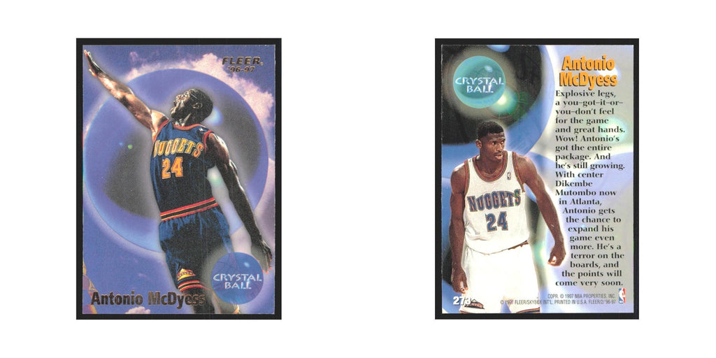 1996 Fleer Antonio McDyess Nuggets #273