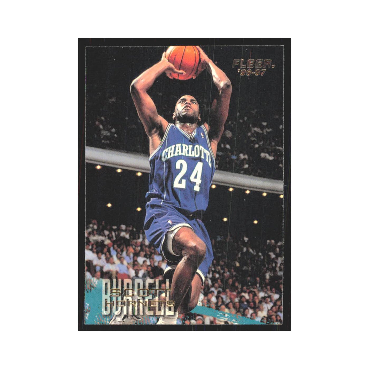 1996 Fleer Scott Burrell Hornets #158