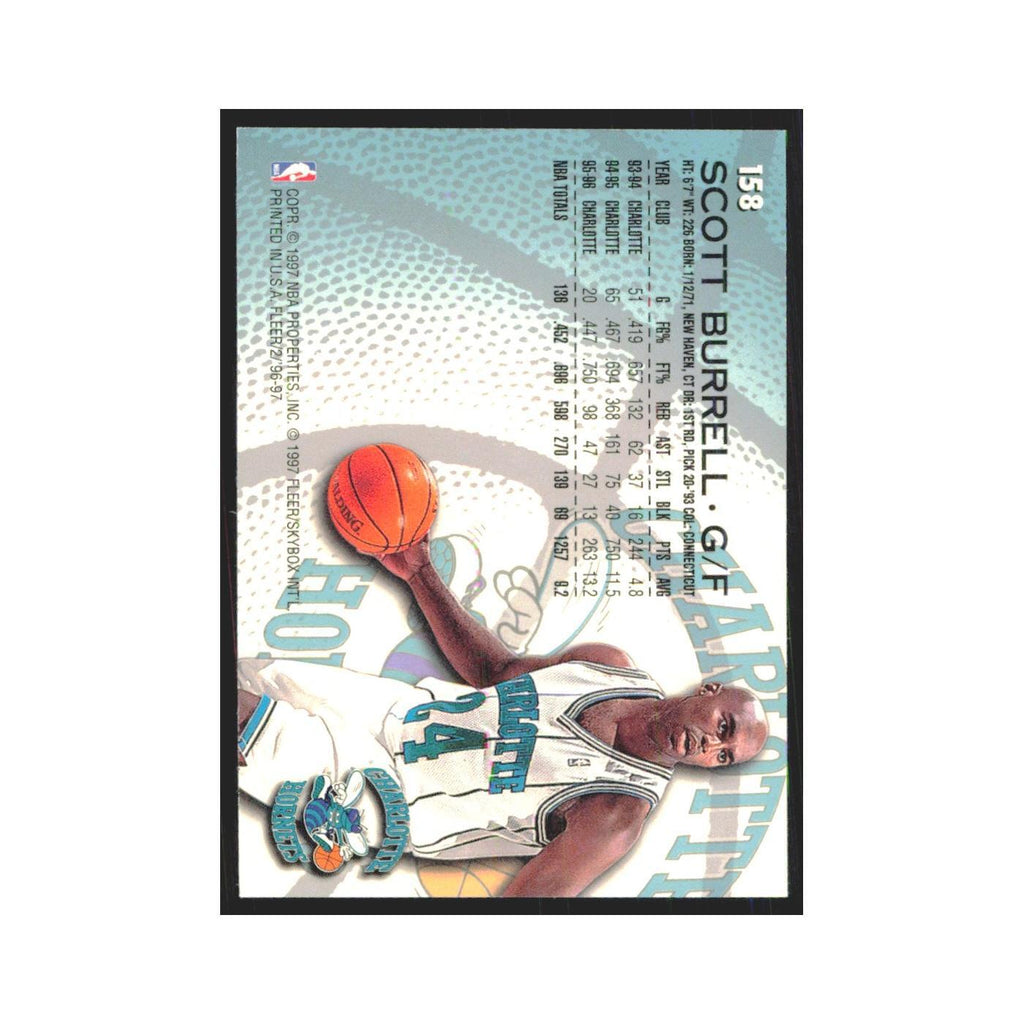 1996 Fleer Scott Burrell Hornets #158