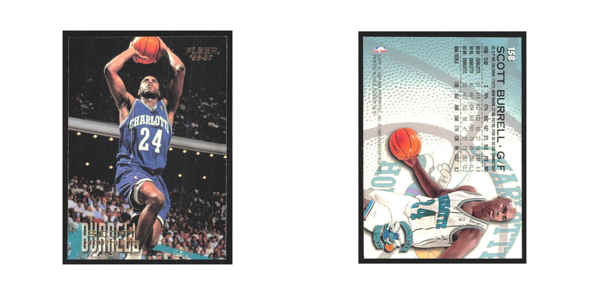 1996 Fleer Scott Burrell Hornets #158