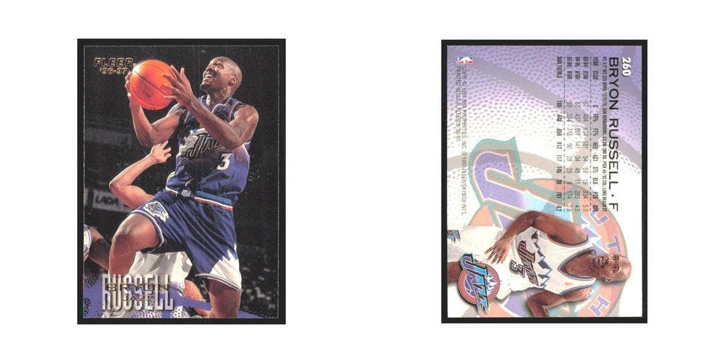 1996 Fleer Bryon Russell Jazz #260