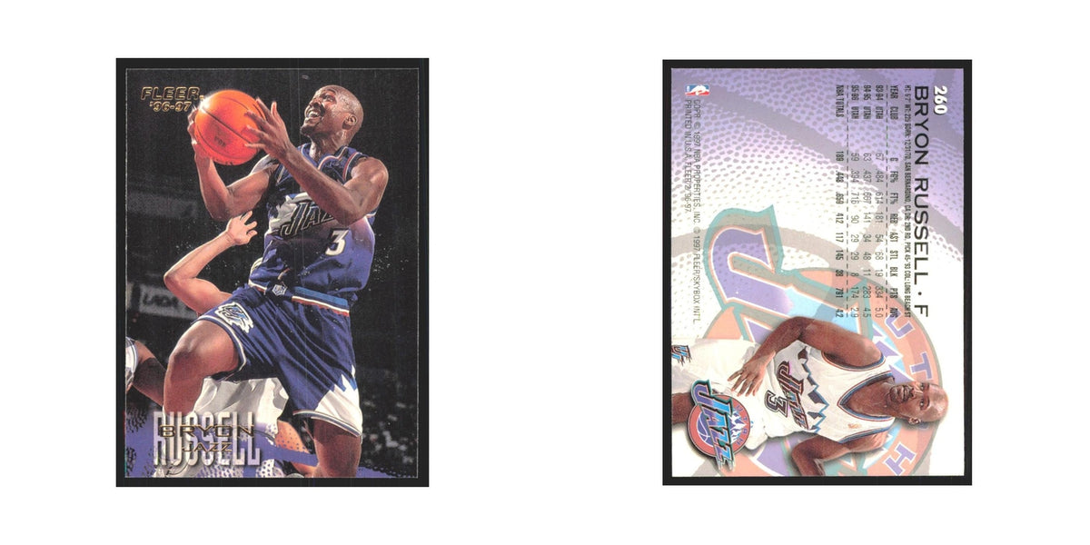 1996 Fleer Bryon Russell Jazz #260