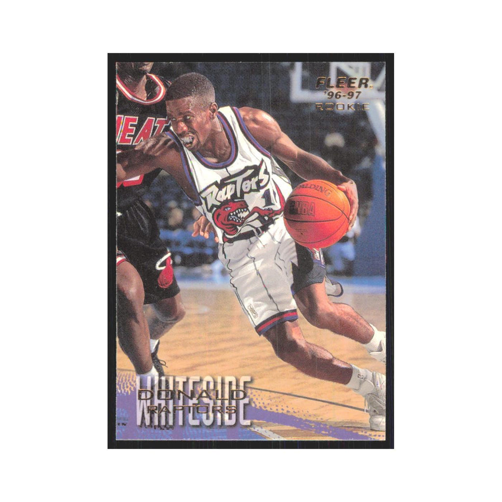 1996 Fleer Donald Whiteside RC Raptors #256