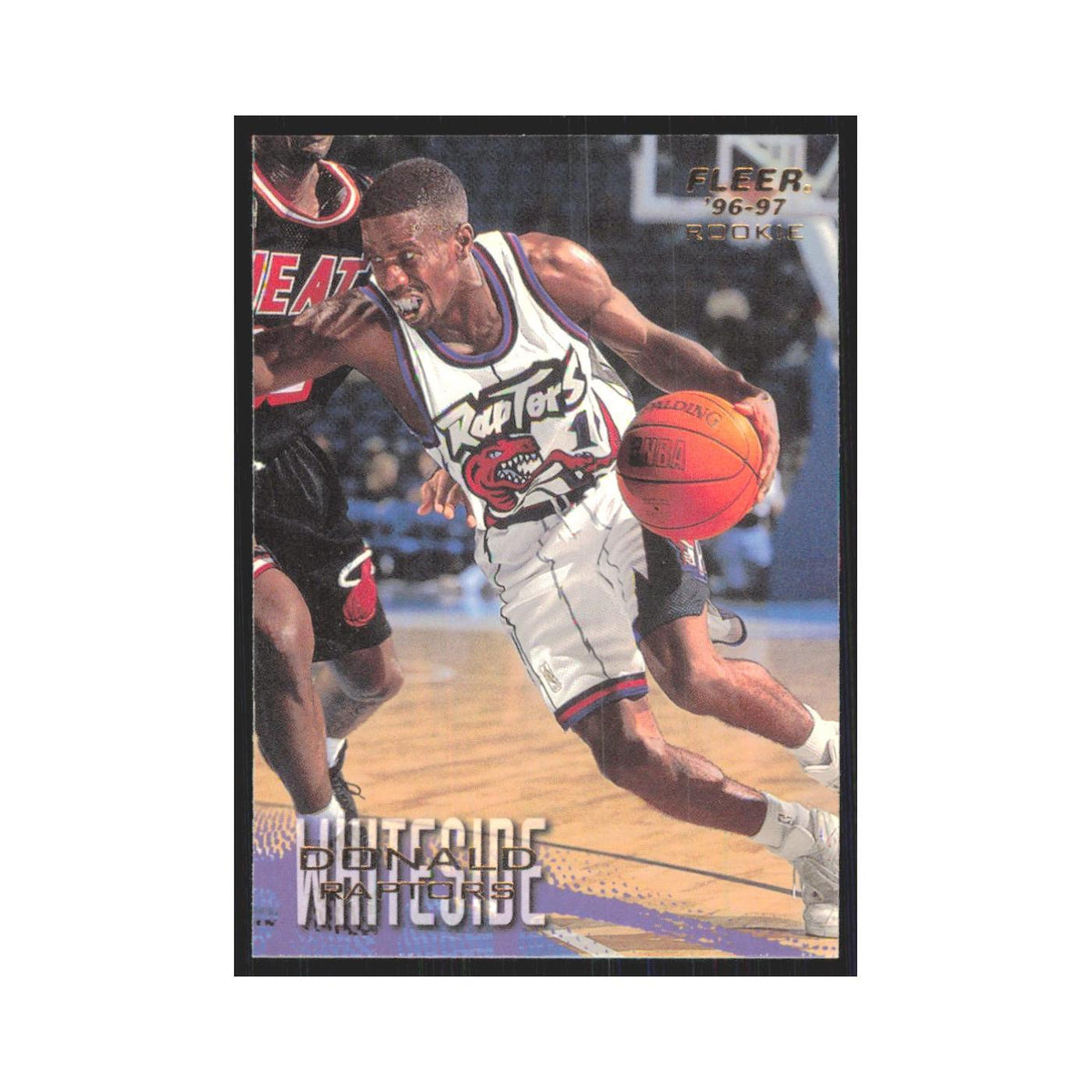 1996 Fleer Donald Whiteside RC Raptors #256