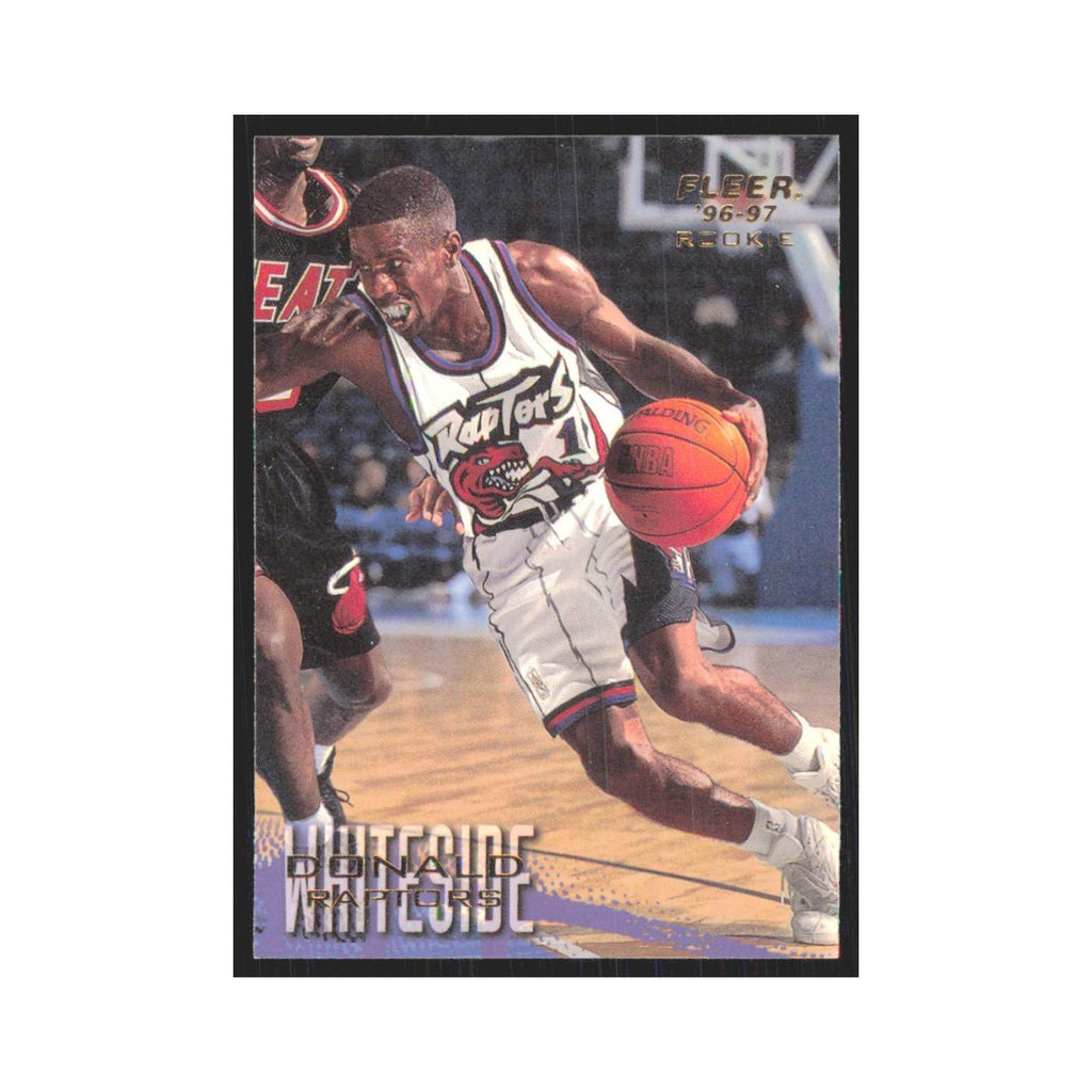 1996 Fleer Donald Whiteside RC Raptors #256
