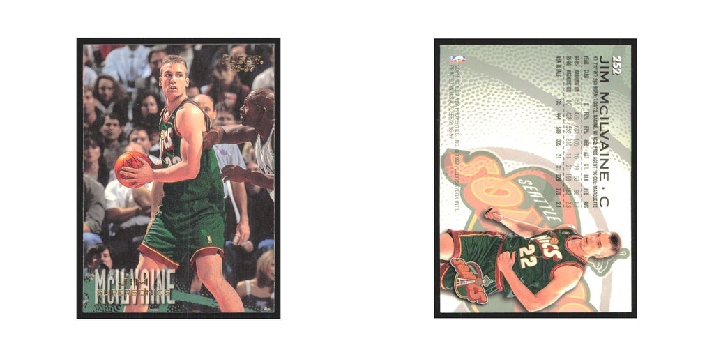 1996 Fleer Jim McIlvaine Seattle SuperSonics #252