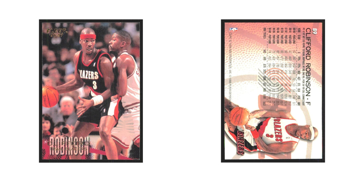 1996 Fleer Clifford Robinson Blazers #89