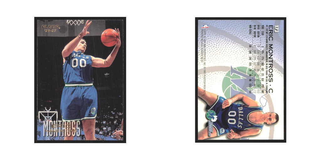 1996 Fleer Eric Montross Mavericks #173