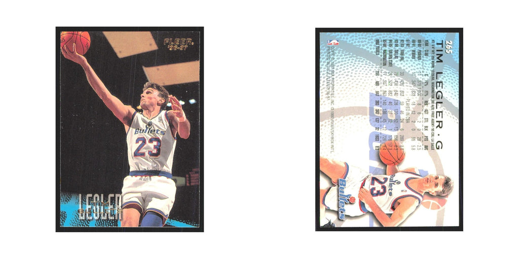 1996 Fleer Tim Legler Washington Bullets #265