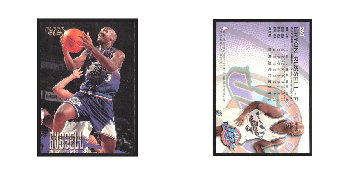 1996 Fleer Bryon Russell Jazz #260