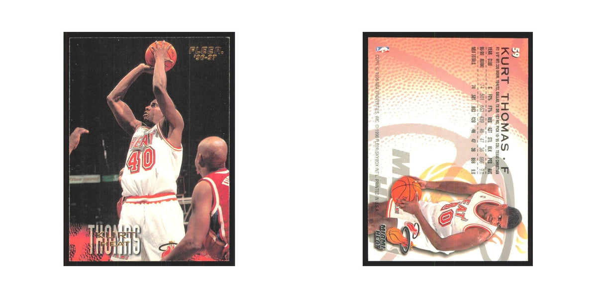 1996 Fleer Kurt Thomas Heat #59