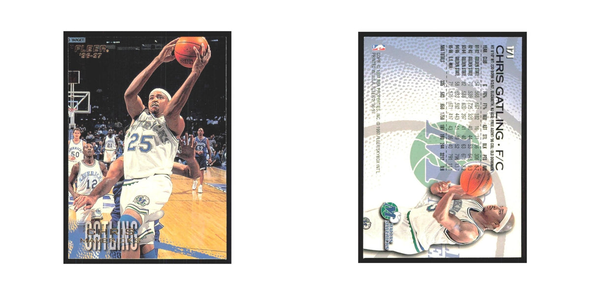 1996 Fleer Chris Gatling Mavericks #171