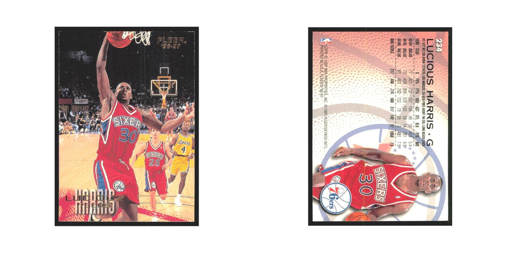 1996 Fleer Lucious Harris 76ers #234