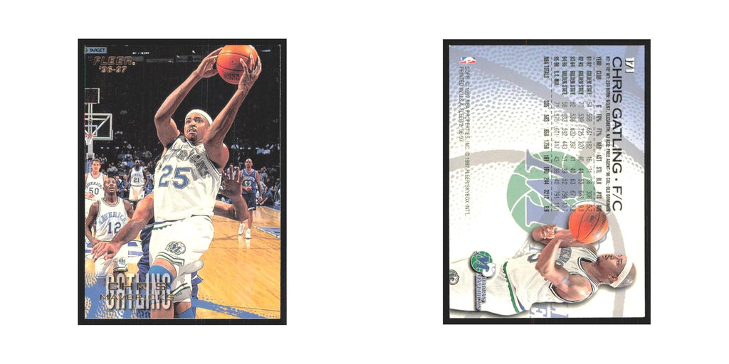 1996 Fleer Chris Gatling Mavericks #171