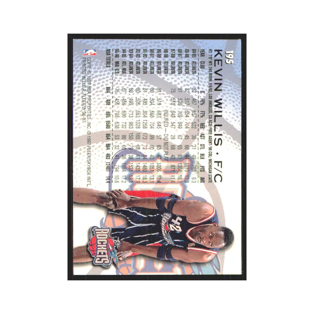 1996 Fleer Kevin Willis Rockets #195