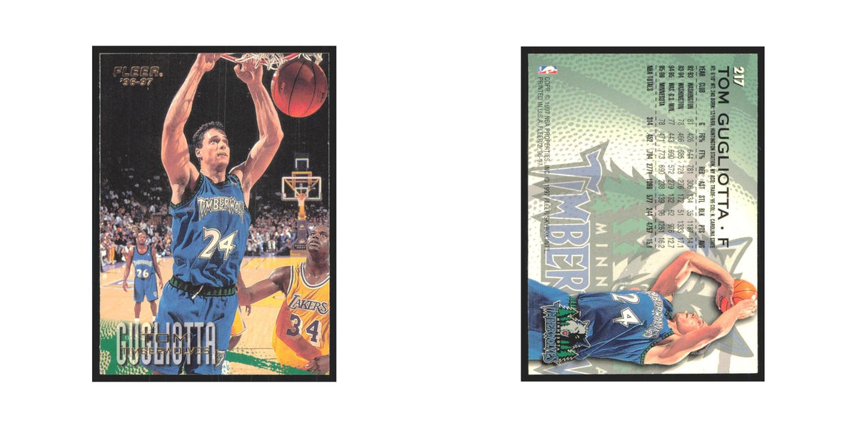 1996 Fleer Tom Gugliotta Timberwolves #217