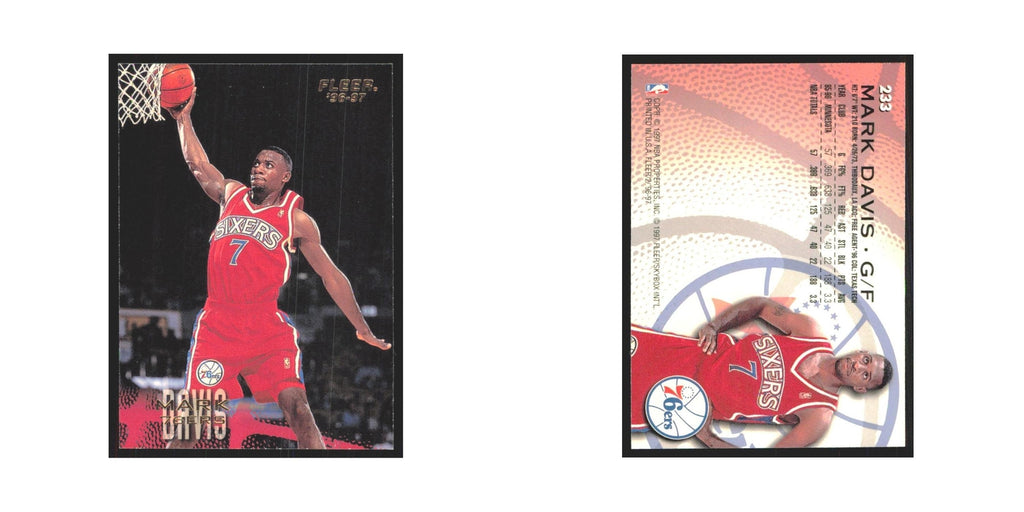 1996 Fleer Mark Davis 76ers #233