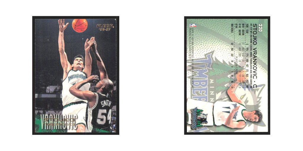 1996 Fleer Stojko Vrankovic Timberwolves #220